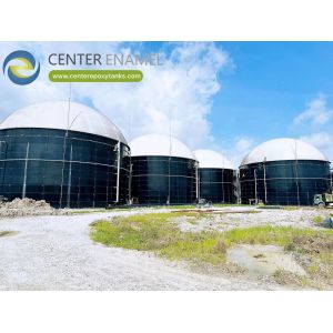 China Durable And Airtight Double Membrane Roofs For Glass Fused To Steel Anaerobic Digestion Tanks on sale