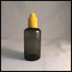 PET Dark Dropper Bottles 50ml , Black Transparent Squeezable Dropper Bottles