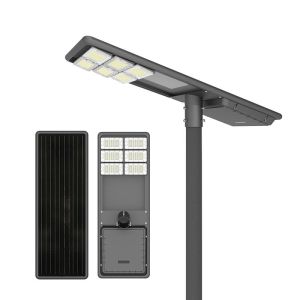 120w 140*70deg Solar Street Light With LiFePO4 Battery 537.6WH >100,000 Hours