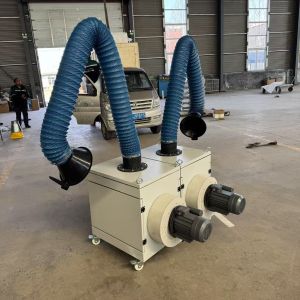 One / Two Arm Automatic Cleaning Welding Smoke Exhaust System Welding Fume Dust