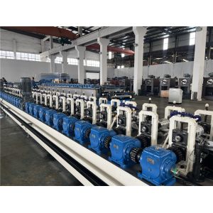 Module Frame Solar Roll Forming Machine With Punching 35mm 30KW