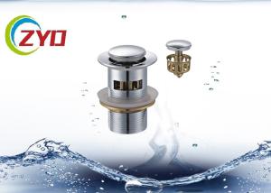 Wholesale Chrome Plated Panel Pop Up Drain With Overflow Water Overflow Resistance from china suppliers