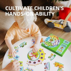 Large Pieces Round Jigsaw Puzzles Biological Learning About Nature Change