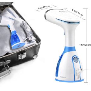 Swiveling Power Cord Mini Handheld Garment Steamer for Quick and Easy Wrinkle
