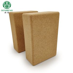 Organic and Durable Custom Eco-Friendly Natural Non-Slip Cork Yoga Brick for a
