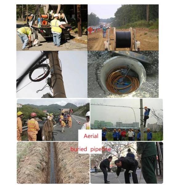 1 Core FTTH Indoor Outdoor Aerial LSZH Square Type Fiber Optic Drop Cable 2.0*5.0mm