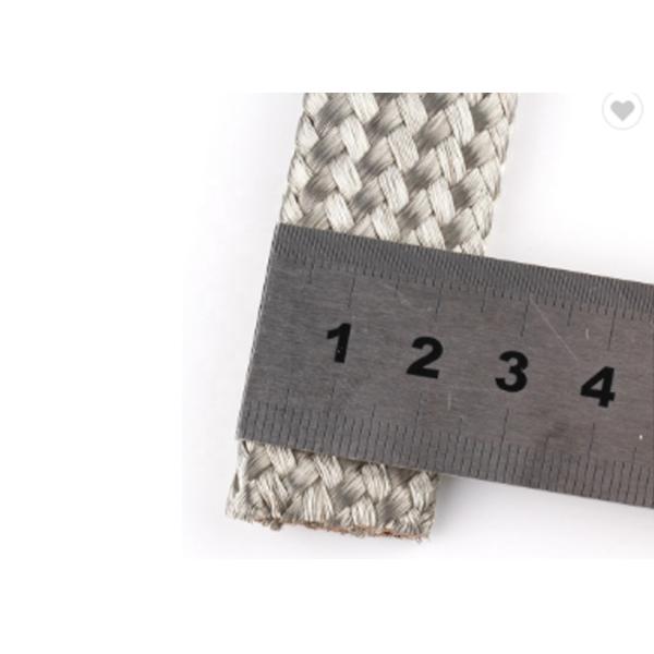 Automotive Stainless Steel Braided Sleeving Custom For Shielding / Bonding Cable