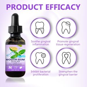 60ML Gum Restore Drops for Receding Gums Treatment , Mint Gum Regrowth Drops
