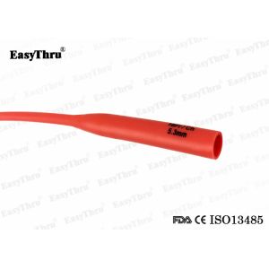 Sterilized Stable Red Rubber Foley Catheter , Silicone Coated Latex Urethral