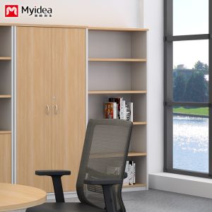 Customized Office Furniture Multi Layer Display Cabinet , Storage Wall Cabinet