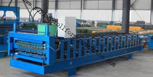 Full-Automatic Standing Seam / Floor Deck Cold Roll Forming Machine 0.4mm - 0
