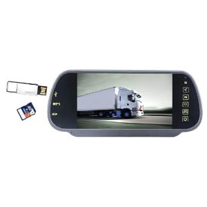 7inch Rearview Mirror Monitor MP5 Bluetooth USB,SD Special for Bus Truck,Cane