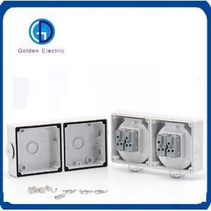 Standard Grounding Multi-Function 2 Gang 13A IP66 Weatherproof Wall Sockets and