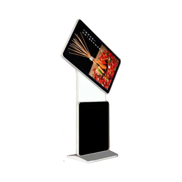 Quality 55 inch floor standing hd lcd screen digital signage kiosk with WiFi with inside air conditioner for sale