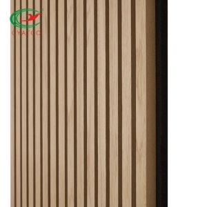 Practical Fireproof Wall Wood Slats , Multipurpose Wooden Wall Panel