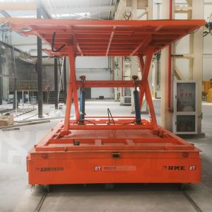 Wholesale Pallet RGV Automated Rail Transfer Cart Lifting Electric Transfer Trolley from china suppliers