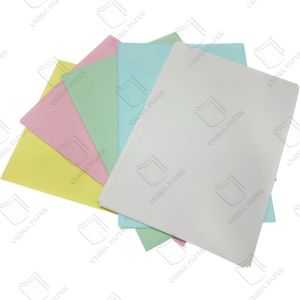 Wholesale 100% Virgin Carbonless Paper NCR Paper 55gsm Blue Image In Different Color For Waybill Or Receipts from china suppliers