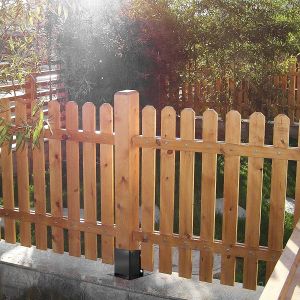 Black or White Steel Fence Post Base Bracket with Customized Design and Endoth