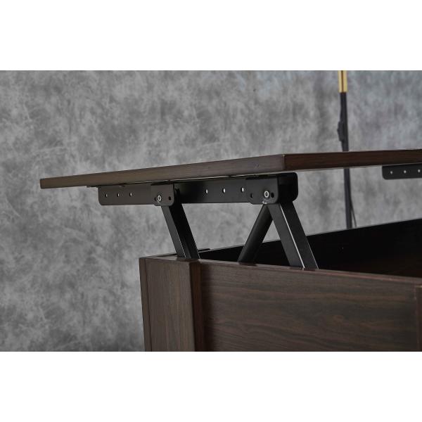 square Dark Brown 15KG Solid Wood Coffee Tables