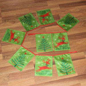 Wholesale Christmas Rectangle Flag Bunting Reindeer and Christmas tree from china suppliers
