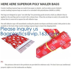 Biodegradable compostable plastic express courier shipping envelope customised
