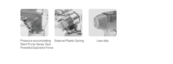 pressure-accumulating slant pump spray gun powerful explosive force JY118