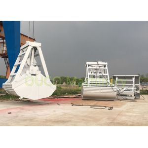 Clamshell Unloading Grab Bucket with wireless remote control material handling