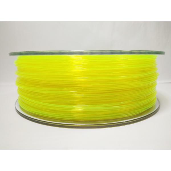 Yellow 3D Printer Plastic Filament , + / -0.03mm Tolerance Transparent ABS