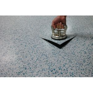 DIN51953 SJ / T10694-2006 Environment Friendly PVC Flooring Tiles ISO9001 600 *
