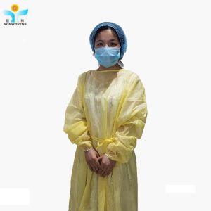 Non Woven Fabric Anti Static Dust Proof Protective Suit Operation Gown Lab Coat