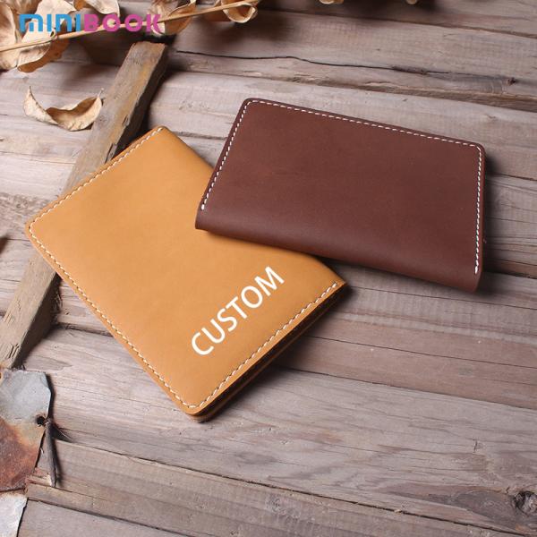 Crazy Horse Leather Travel Passport Holder with RFID Protection and Credit Card Slot