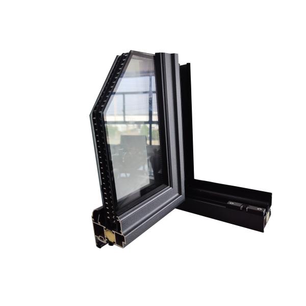 Quality Double Glass Aluminum Folding System Window With Thermal Break Strips for sale