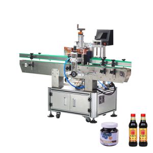 220V Flat Labeling Machine , Round Bottle Labeler With Auto Position