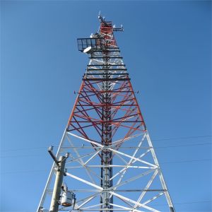 Microwave Antenna Mast And Communication Antenna Tower 15 -120 M