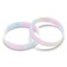 Flexible Embossed Silicone Bracelets Heat Resistance No Harmful For Skin for sale