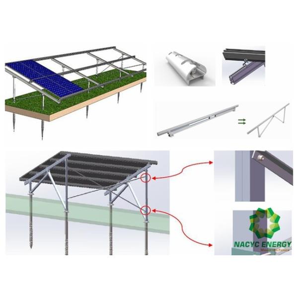 Wholesale Solar Panel Bracket Solar Module Bracket For Solar Panel Solar Panel Lighting System Solar Panel Rail Mounting System from china suppliers