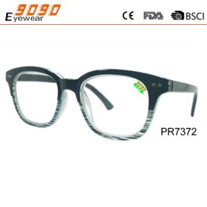Wholesale Fashionable reading glasses with a little big frame,metal silver pins ,mono spring hinge from china suppliers