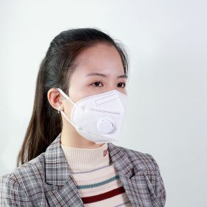Health Protective N95 Disposable Mask Vertical Folding Colored FFP2 Face Mask