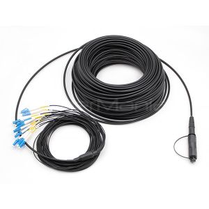 FTTA OptiTap MPO To LC UPC 12 Cores Outdoor Waterproof Cable G.657.A1 LSZH