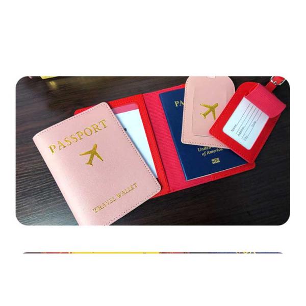 Efficiently Organise Your Travel Documents with PU Passport Cover and Luggage Tag Set