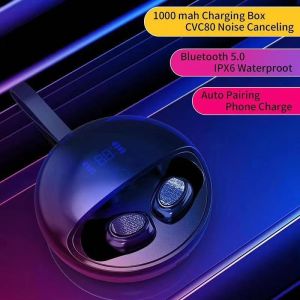 T5 TWS Smalllest Mono Bluetooth Headphone 300mAh Charger Case CE ROHS Approval