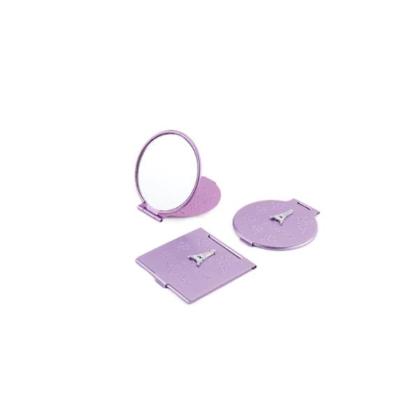 Aluminum Round Small Foldable Mirror Foldable Travel Compact Mirror Square