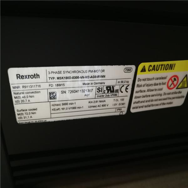 Industrial Grade Rexroth MSK100D-0300-NN-M2-AG0-RNNN Servo Motor With CE