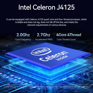 Intel Celeron J4125 J1900 1U 2U 3U Server 6 LAN DDR4 8G RAM Server With Console
