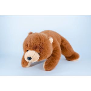 Weighted Design Standable Brown Bear Plush Toy Warm Hugs Steady Companionship