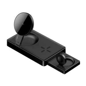 Over Voltage Power Qi Wireless Charger Station White ABS Material