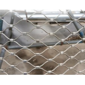 Aisi304 316 Stair Architecture Stainless Steel Rope Wire Mesh For Balcony