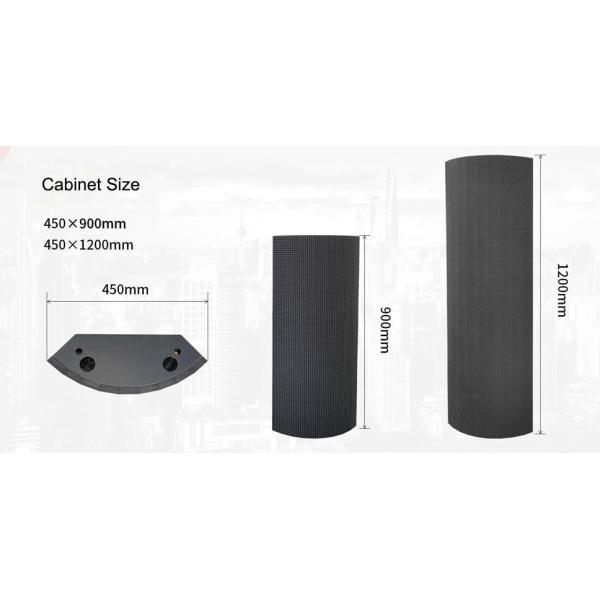 Engergy Saving Outdoor Fixed LED Display For Round Corner Advertising Showing