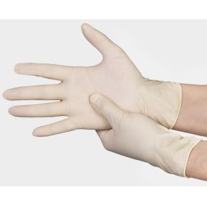 Wholesale 9&quot; Disposable Latex Powdered Medical Examination Gloves 100pcs/Box from china suppliers