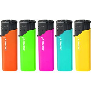 Plastic Thin Windproof Lighter ABS Customized Electronic Style